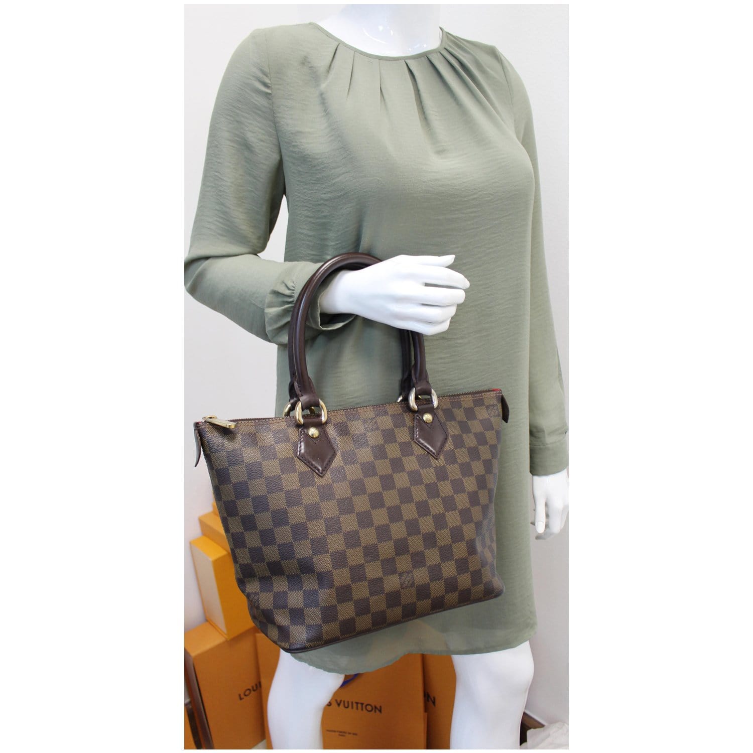 Louis Vuitton Damier Ebene Canvas Saleya (Authentic Pre-Owned) - ShopStyle  Tote Bags