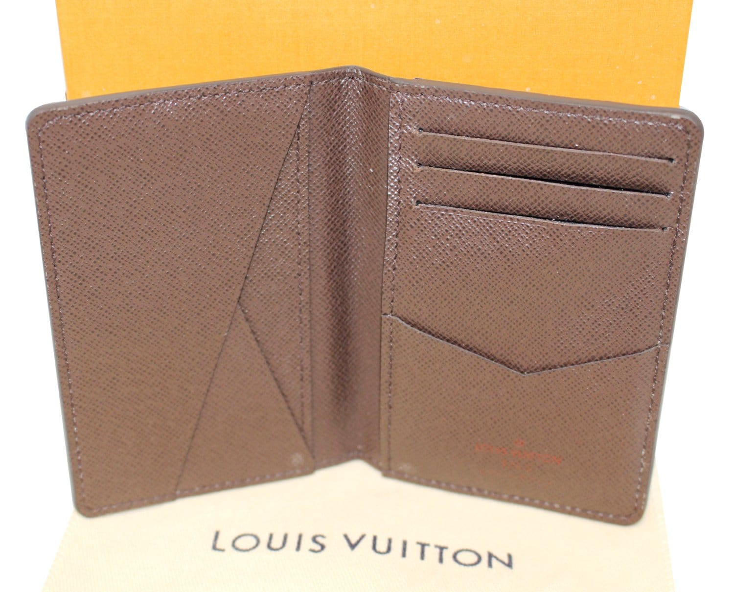 Louis Vuitton Damier Ebene Canvas Pocket Organizer Louis Vuitton