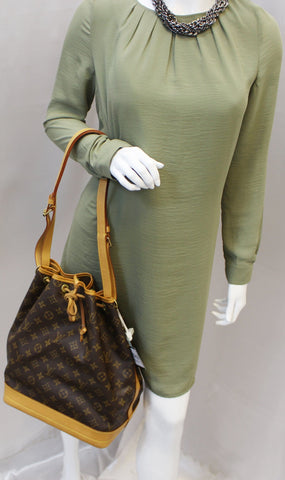 LOUIS VUITTON Monogram Canvas Noe Large Shoulder Bag 