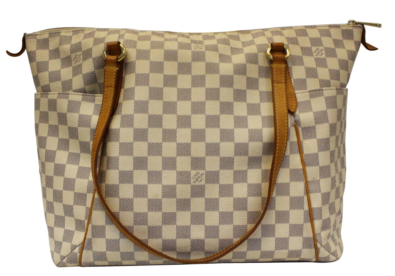 Louis Vuitton // Cream Damier Azur Noé Bucket Shoulder Bag – VSP