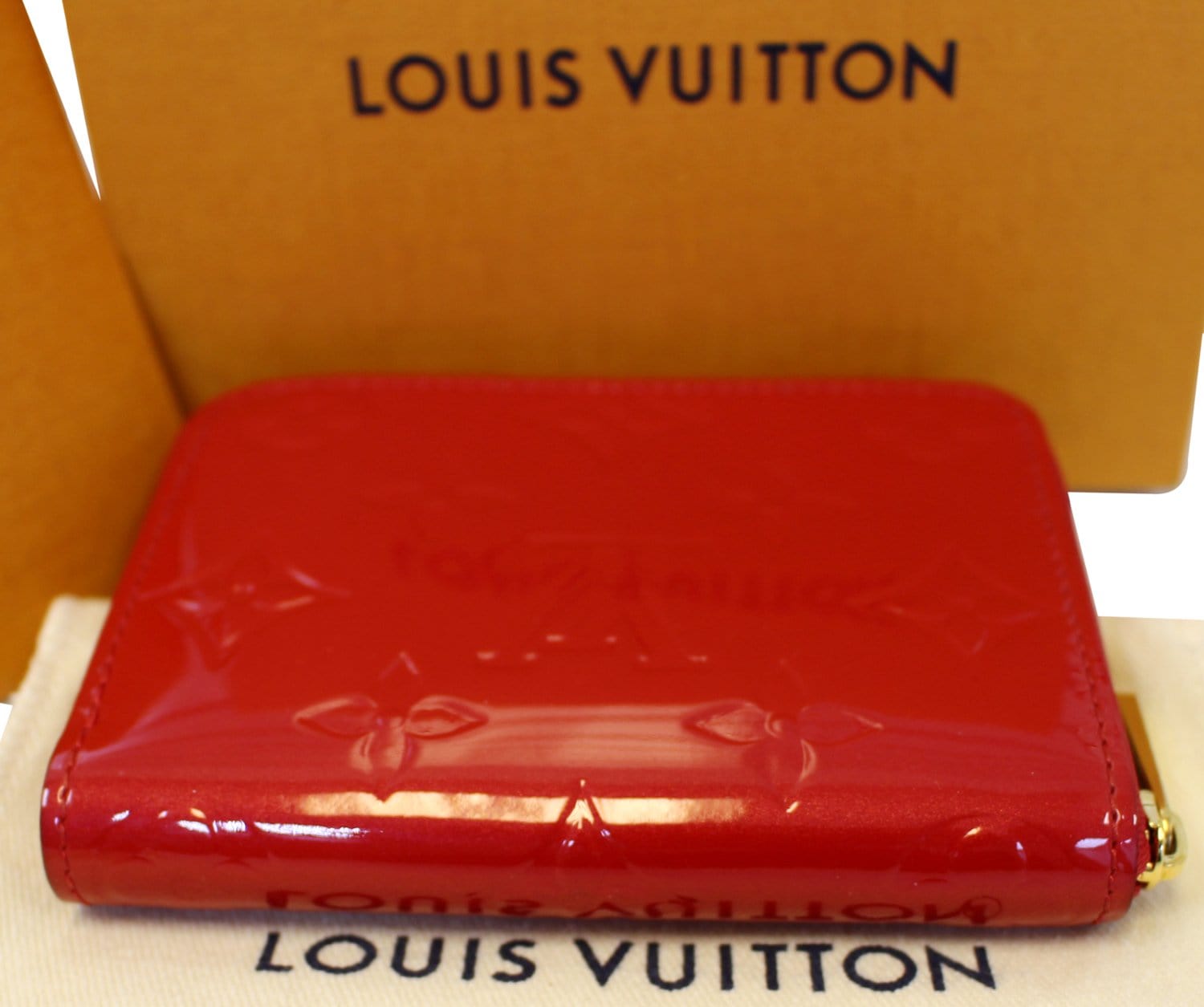 Louis Vuitton Vernis Zippy Coin Purse Red Cherry 