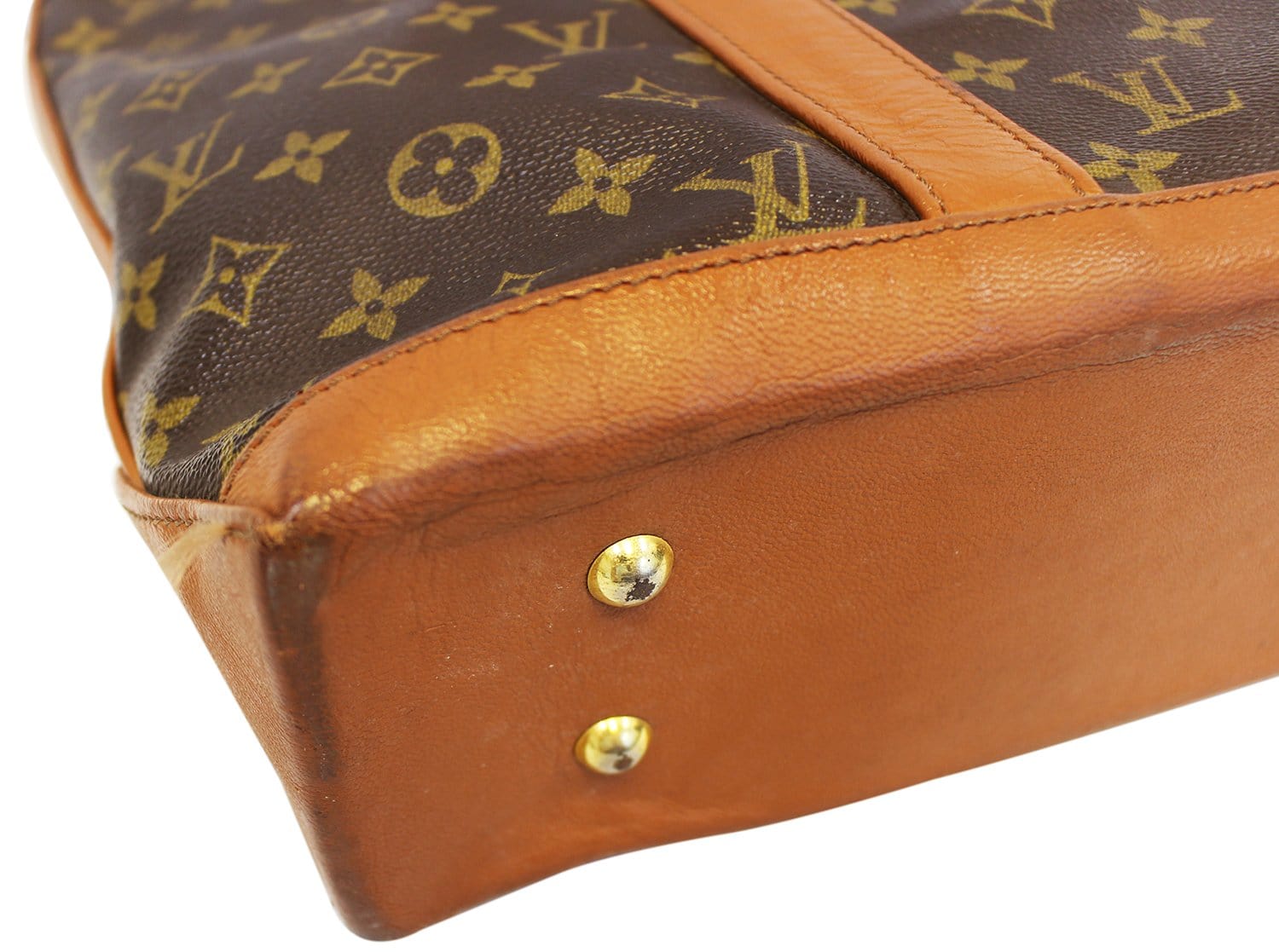 LOUIS VUITTON Vintage MONOGRAM SAC WEEKEND PM Tote Bag Handbag #6 Rise-on
