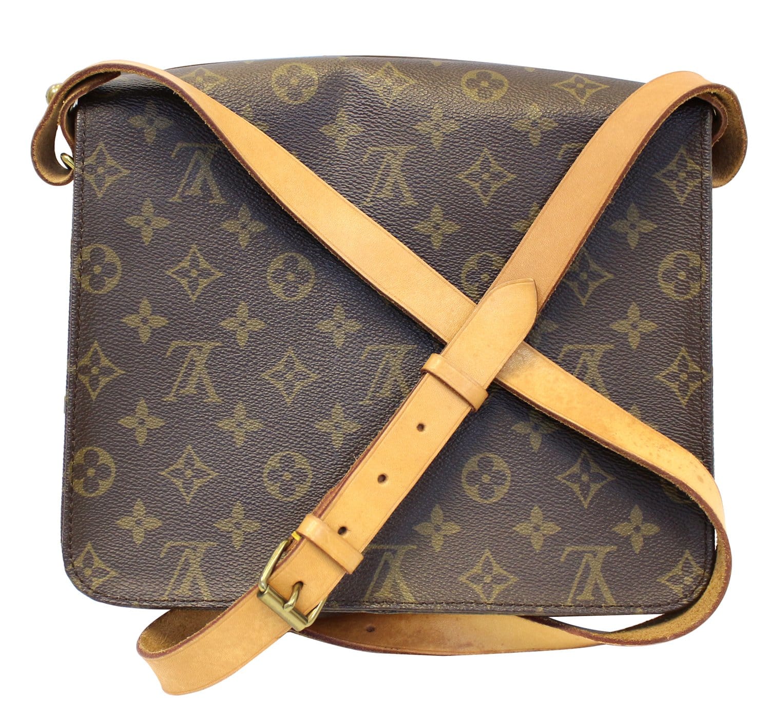 Louis Vuitton Monogram Cartouchiere GM Crossbod Bag 113lv42 at