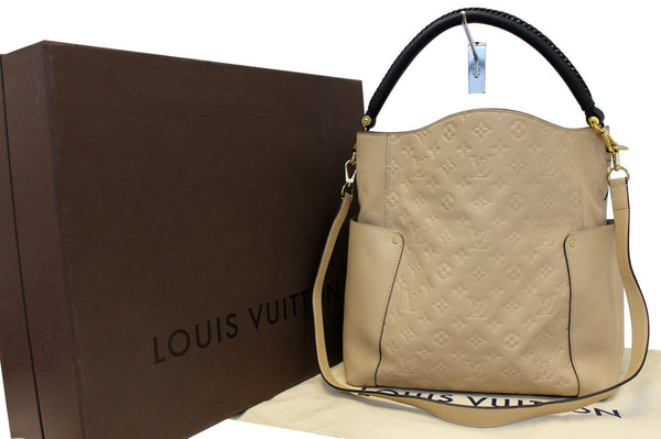 LOUIS VUITTON Dune Monogram Empreinte Leather Bagatelle Bag