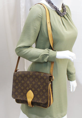 LOUIS VUITTON Monogram Canvas Cartouchiere GM Crossbody Bag