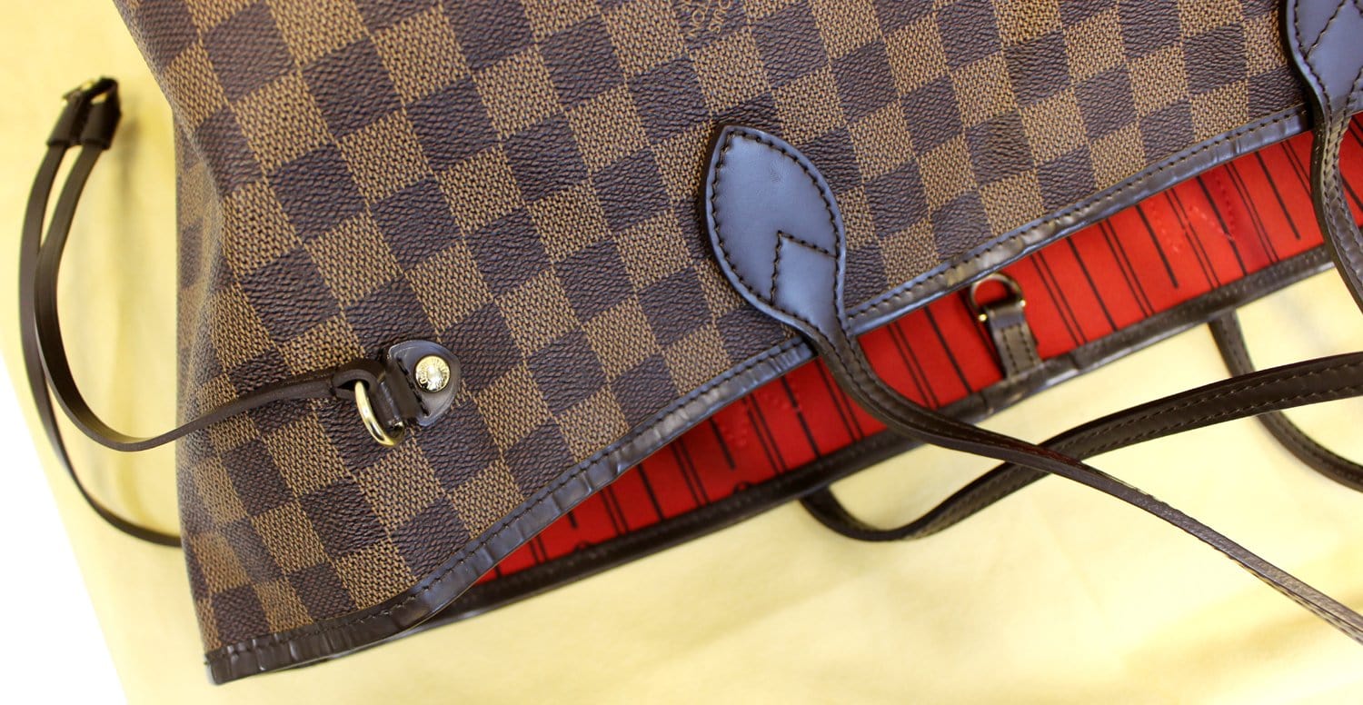 Louis Vuitton, Bags, Louis Vuitton Neverfull Damier Ebene Replacement  Straps Handles 24 T24