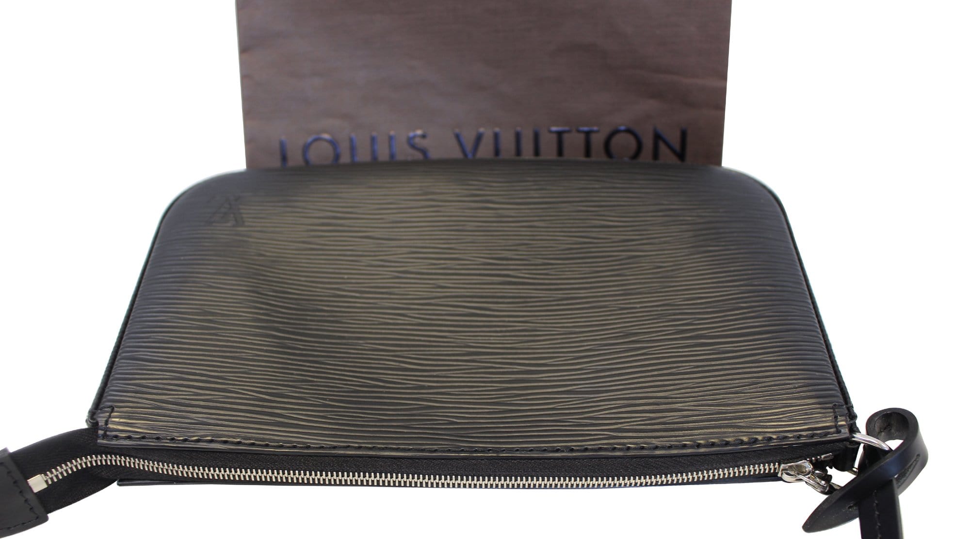 Louis Vuitton Pochette Accessoires, Epi Leather Noir Black, 5+ YEARS WEAR  & TEAR