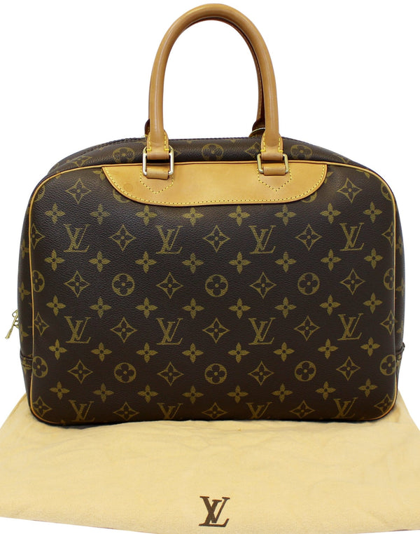 LOUIS VUITTON Monogram Canvas Deauville Boston Satchel Bag