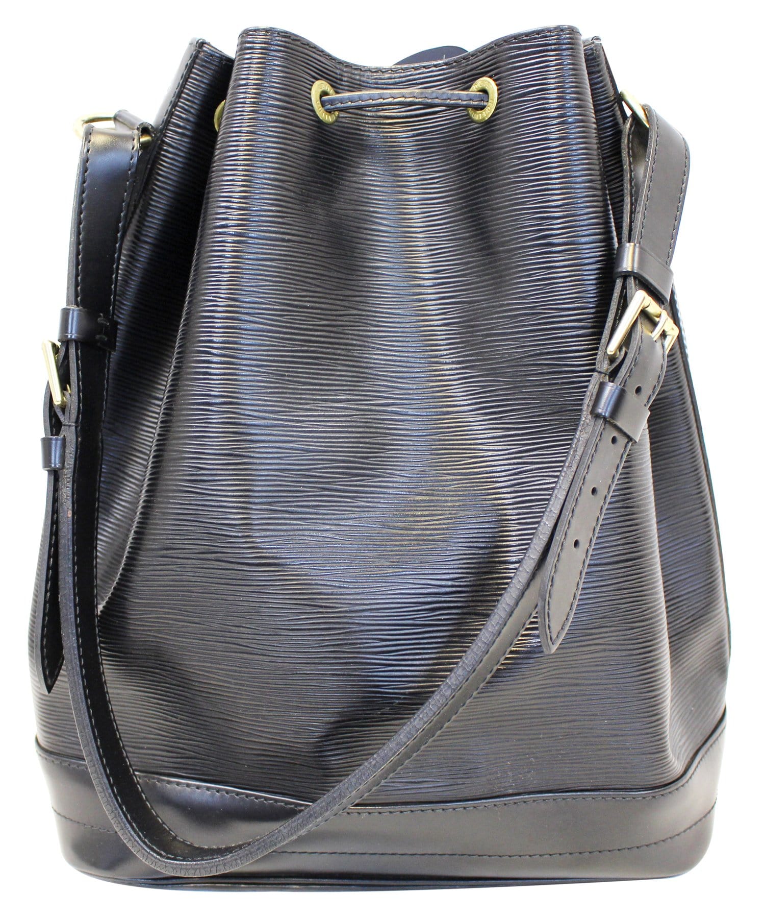 Louis Vuitton Petit Noé Handbag in Black Epi Leather
