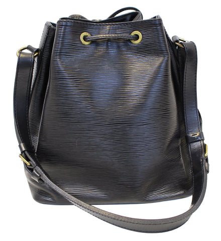 LOUIS VUITTON Epi Leather Petit Noe Black Shoulder Bag