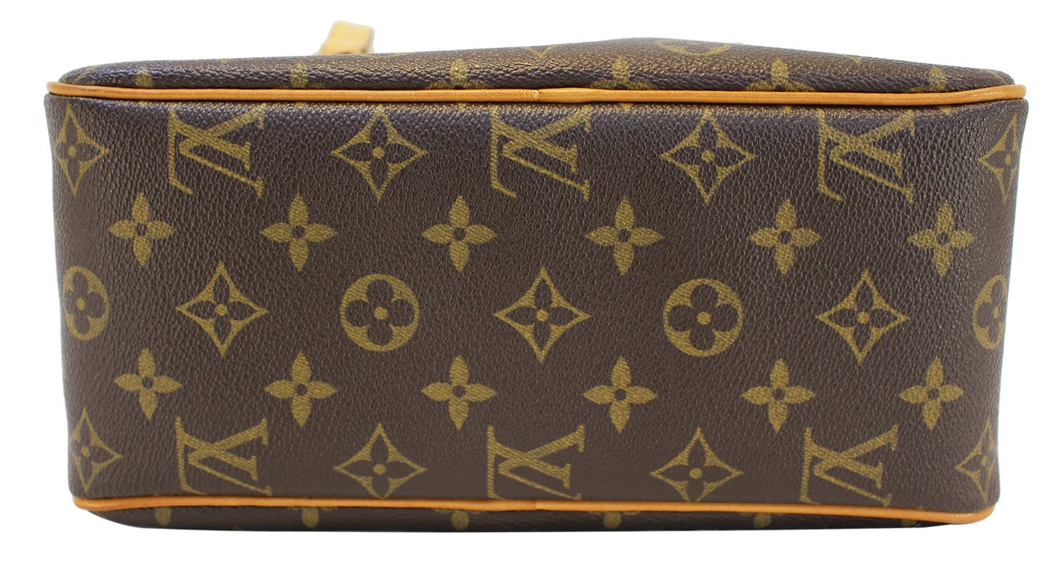 Louis+Vuitton+Cite+Shoulder+Bag+MM+Brown+Canvas for sale online