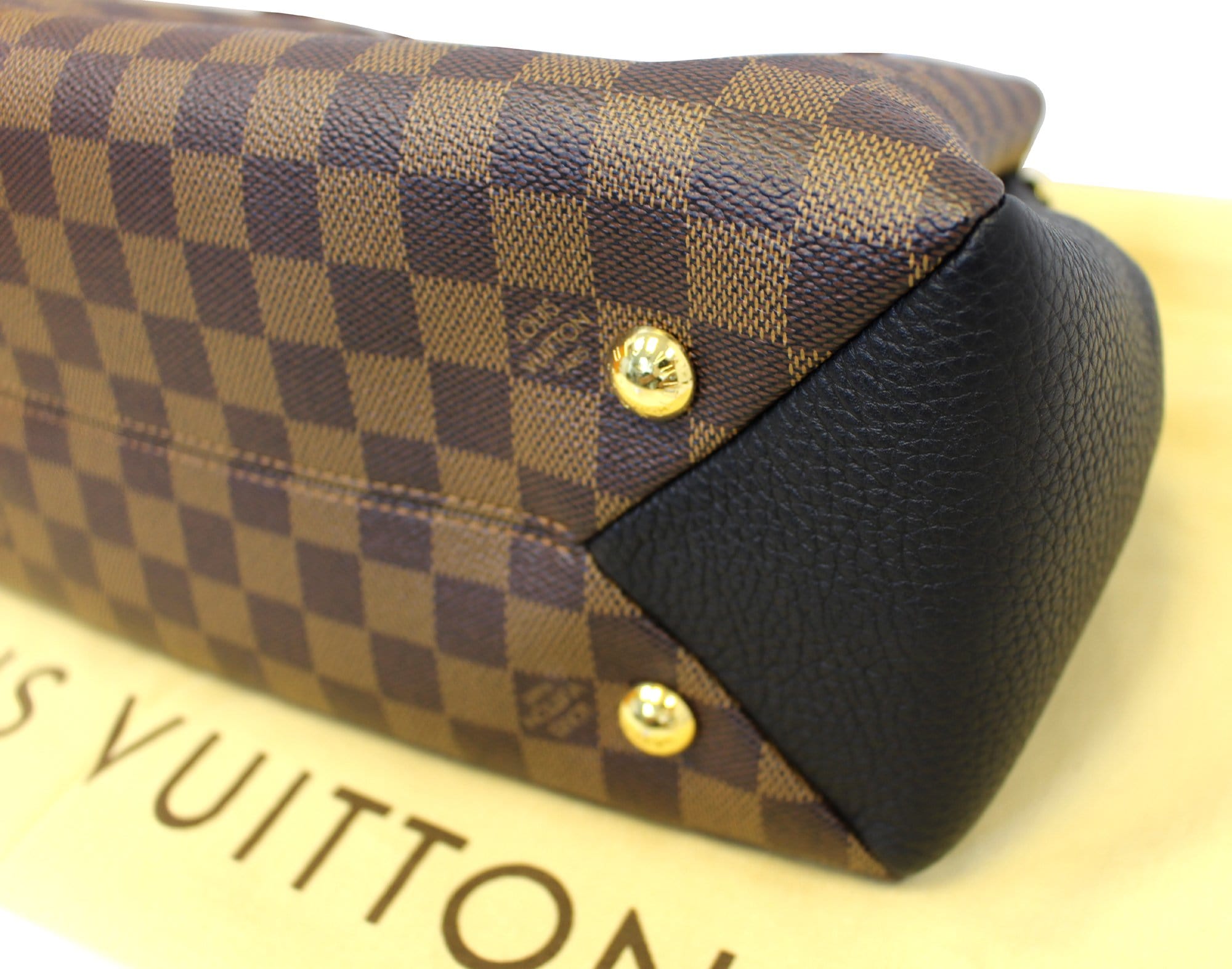 Louis Vuitton Damier Ebene Canvas with Burgandy Leather Brittany Bag –  Italy Station