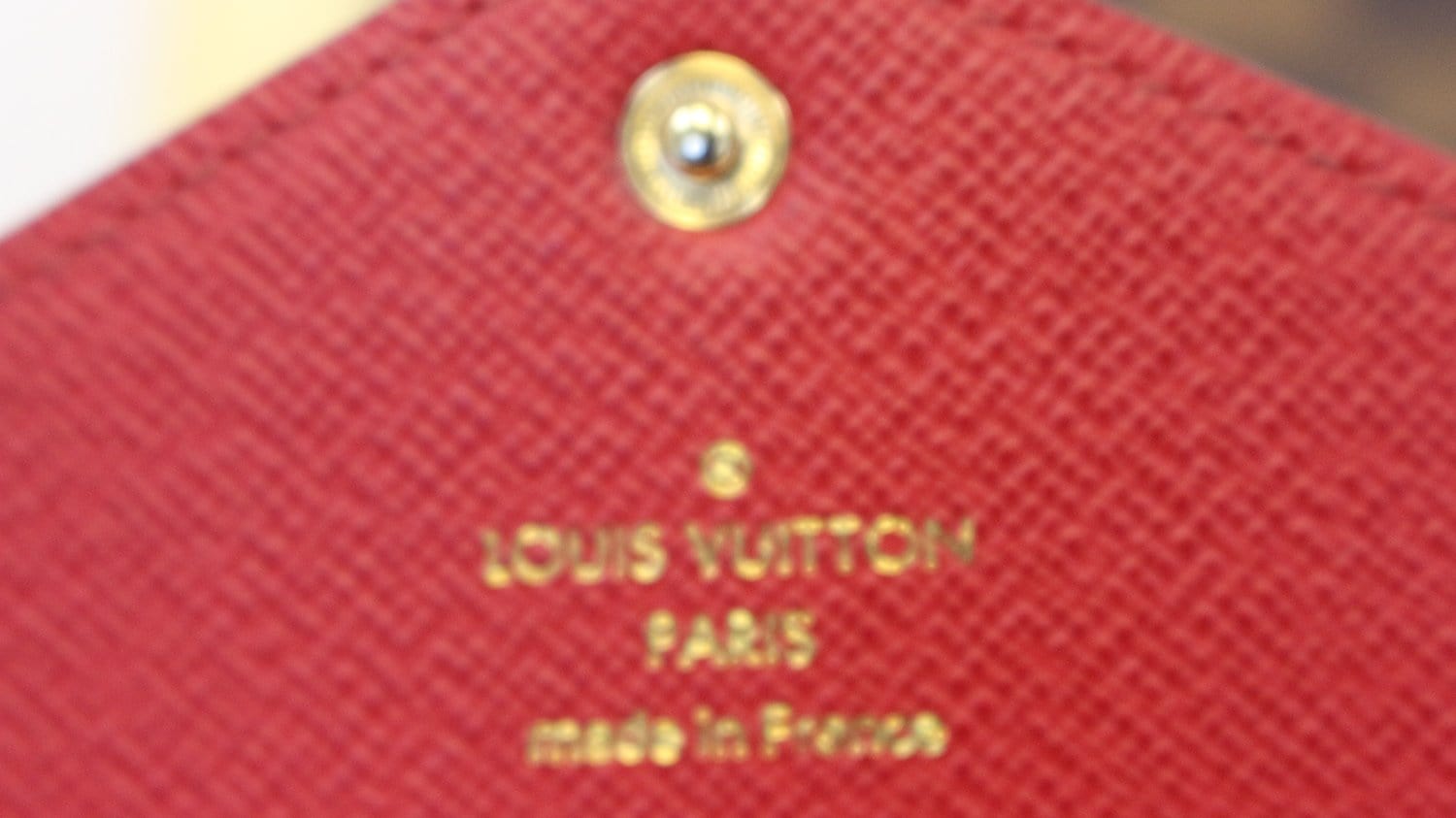 Louis Vuitton Josephine Wallet Damier Ebene Canvas Gold Hot Stamp Red  Lining #LV #LouisVuitton #HotStamp #damierebene