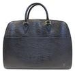 LOUIS VUITTON Black Epi Leather Sorbonne Briefcase Bag