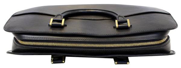 LOUIS VUITTON Black Epi Leather Sorbonne Briefcase Bag