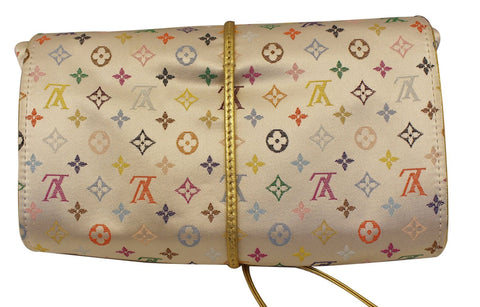 LOUIS VUITTON Monogram Multicolor Satin Trousse Bijoux Jewellery Case