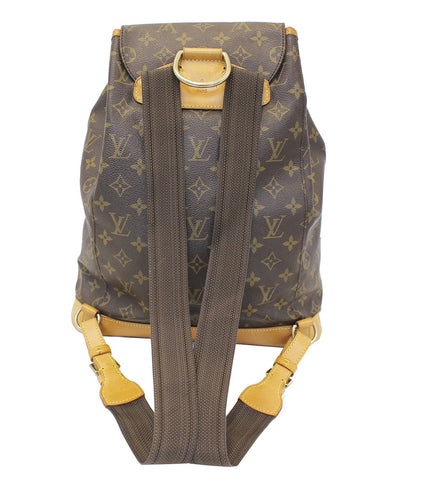 LOUIS VUITTON Monogram Canvas Brown Montsouris GM Backpack Bag