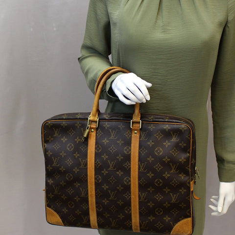 LOUIS VUITTON Monogram Canvas Porte Documents Voyage Briefcase Bag