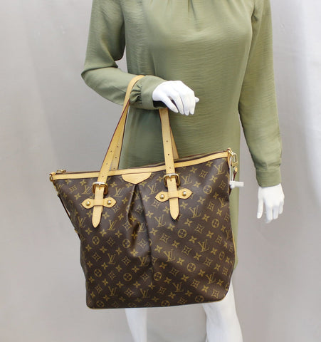 LOUIS VUITTON Monogram Canvas Palermo GM Tote Shoulder Bag