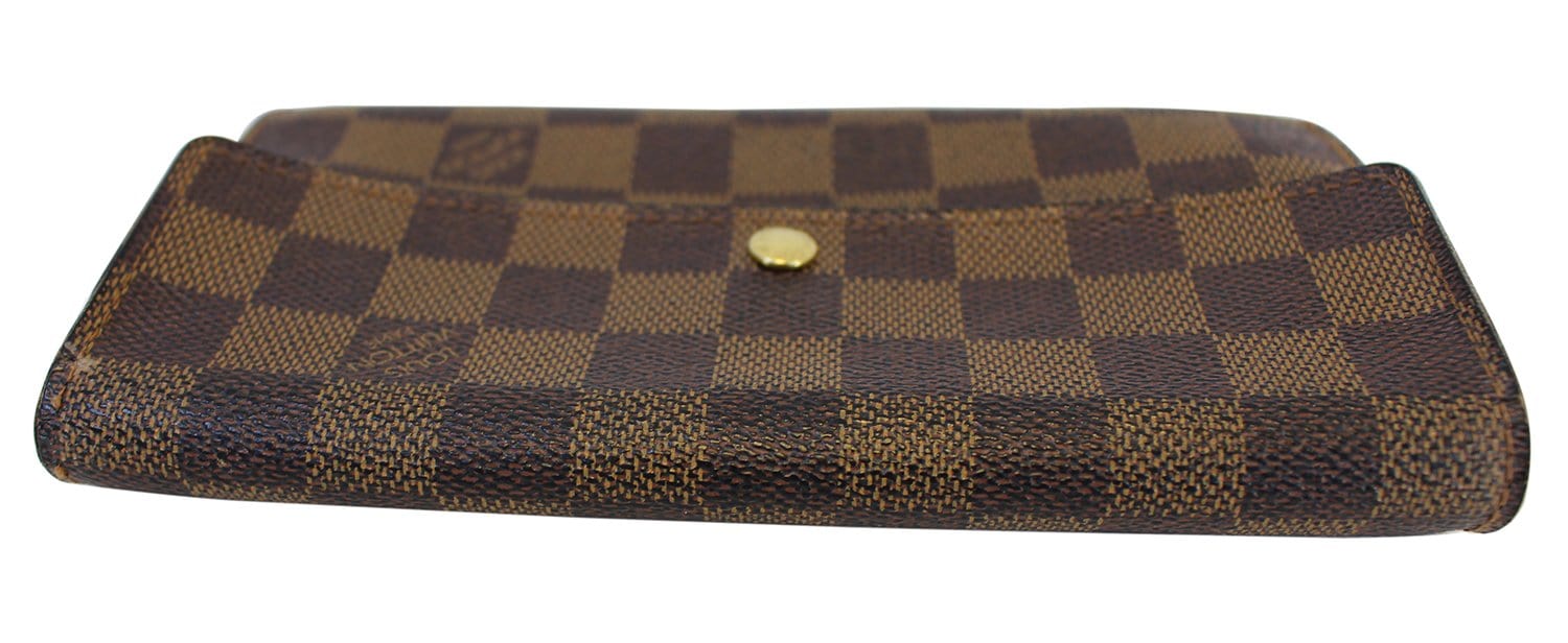 Auth Louis Vuitton Damier Portefeuille Sarah N61734 Long Wallet Leather  Vtg. USD