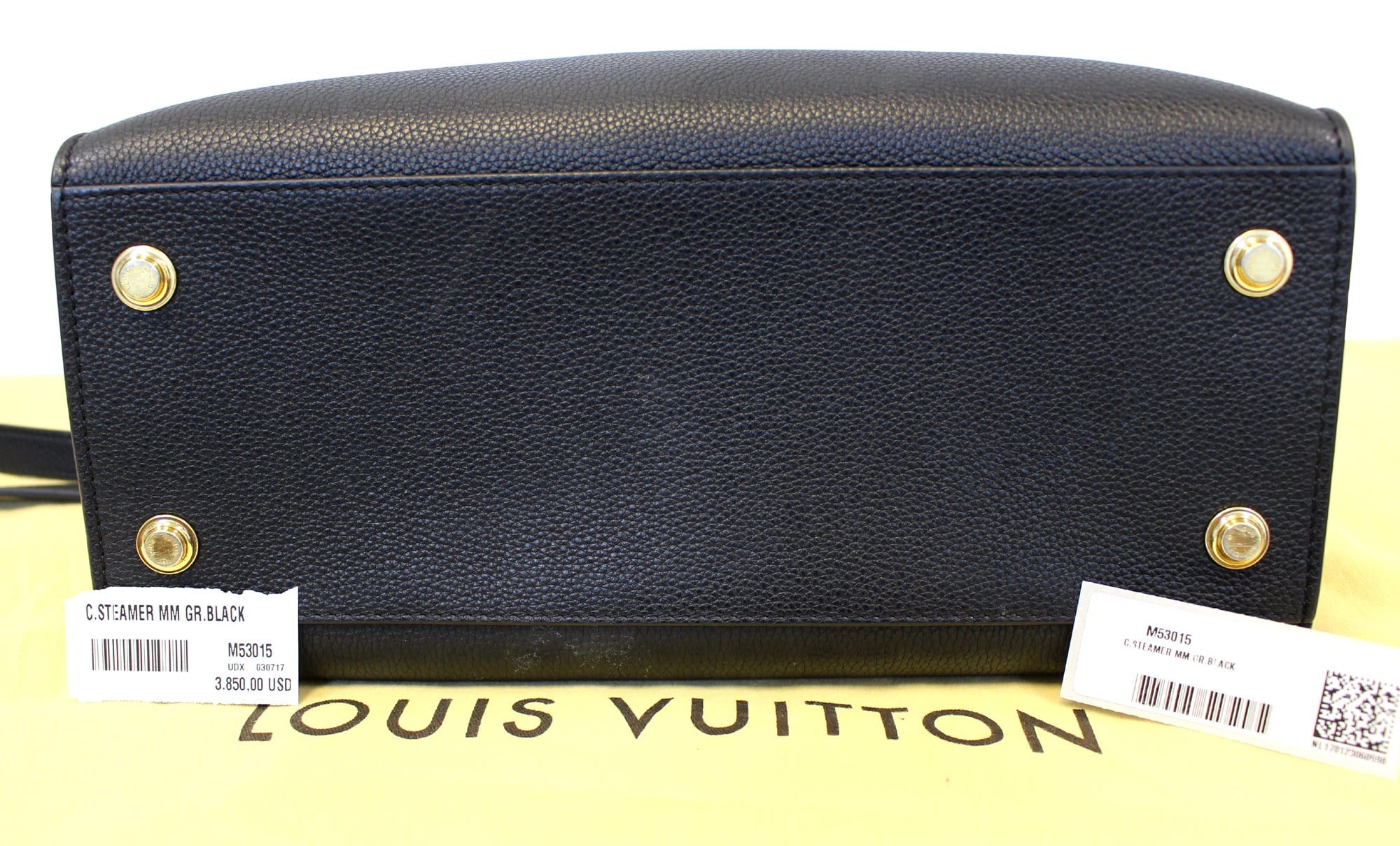 City steamer leather handbag Louis Vuitton Black in Leather - 34673421