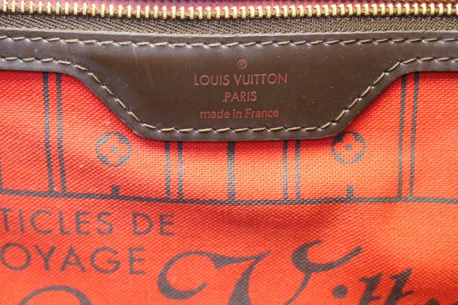 PRELOVED Louis Vuitton Damier Ebene Neverfull GM Tote Bag SD4127
