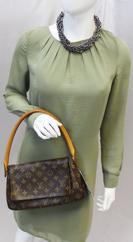 LOUIS VUITTON Monogram Canvas Mini Looping Shoulder Handbag