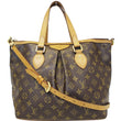 LOUIS VUITTON Monogram Canvas Palermo PM Brown Shoulder Bag-US