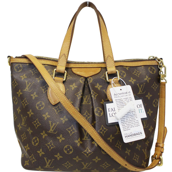 LOUIS VUITTON Monogram Canvas Palermo PM Brown Shoulder Bag-US