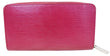 LOUIS VUITTON Epi Leather Fuchsia Zippy Wallet