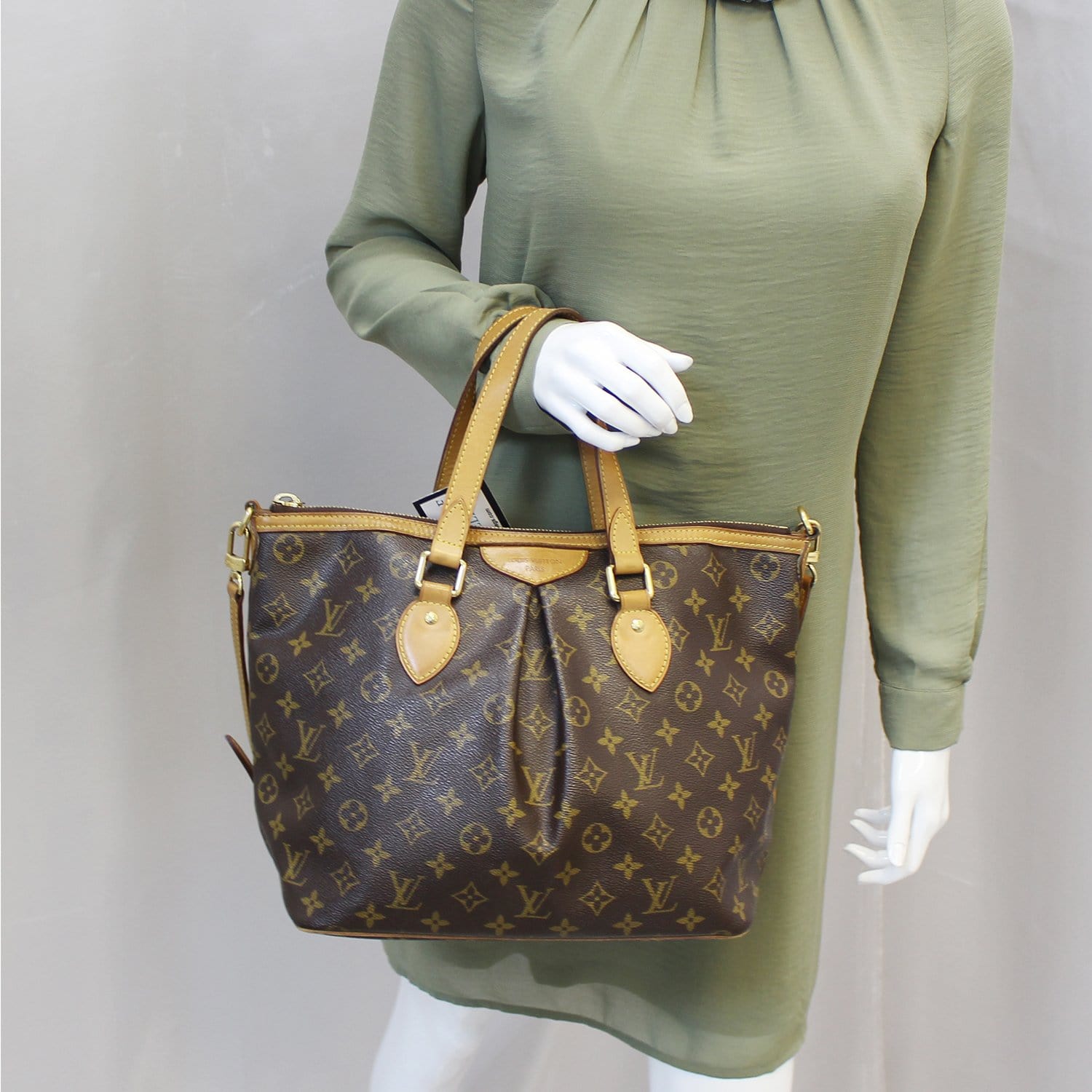 LOUIS VUITTON Monogram Canvas Palermo PM Brown Shoulder Bag