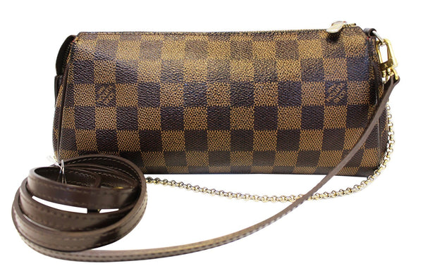 LOUIS VUITTON Damier Ebene Eva Accessories Pouch Crossbody