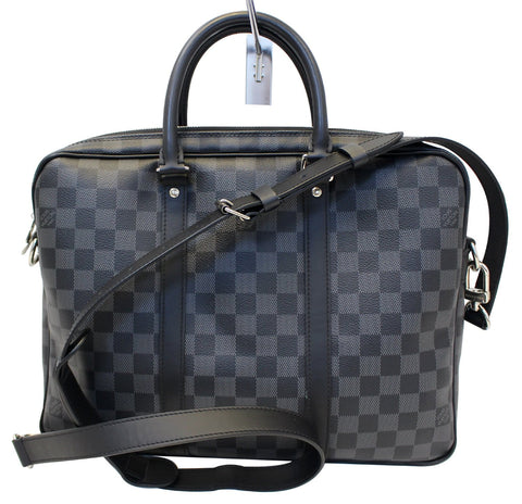 LOUIS VUITTON Damier Graphite Porte Documents Voyage PM Shoulder Bag