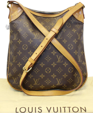 LOUIS VUITTON Monogram Brown Odeon MM Shoulder Crossbody Bag