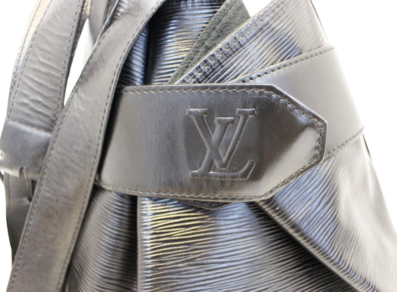 Louis Vuitton Small Black Epi Leather Shoulder Bag ○ Labellov