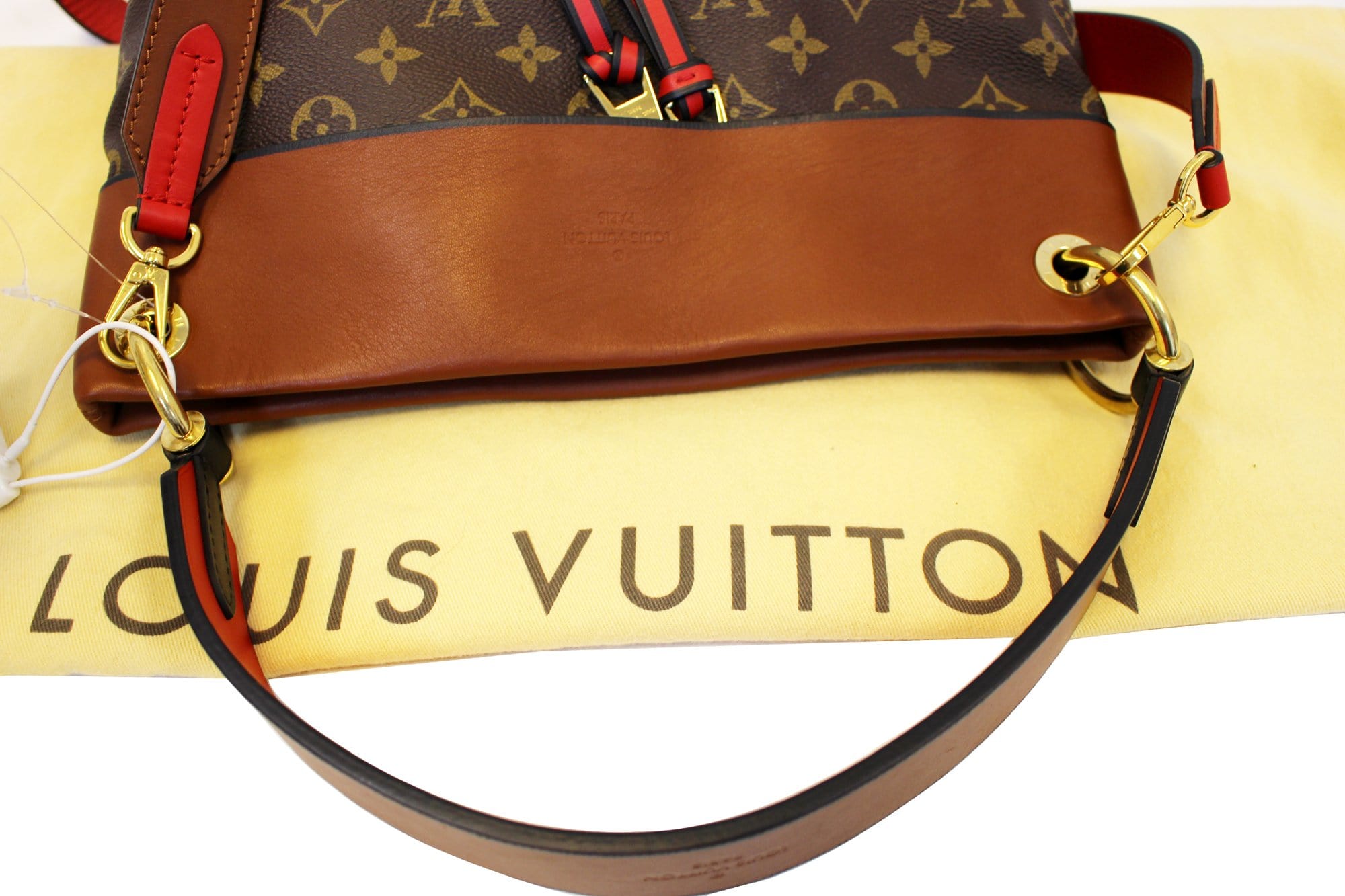 M43157 Louis Vuitton 2017 Monogram Tuileries Besace Handbag-Caramel