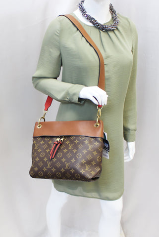 LOUIS VUITTON Caramel Monogram Canvas Tuileries Besace Shoulder Bag