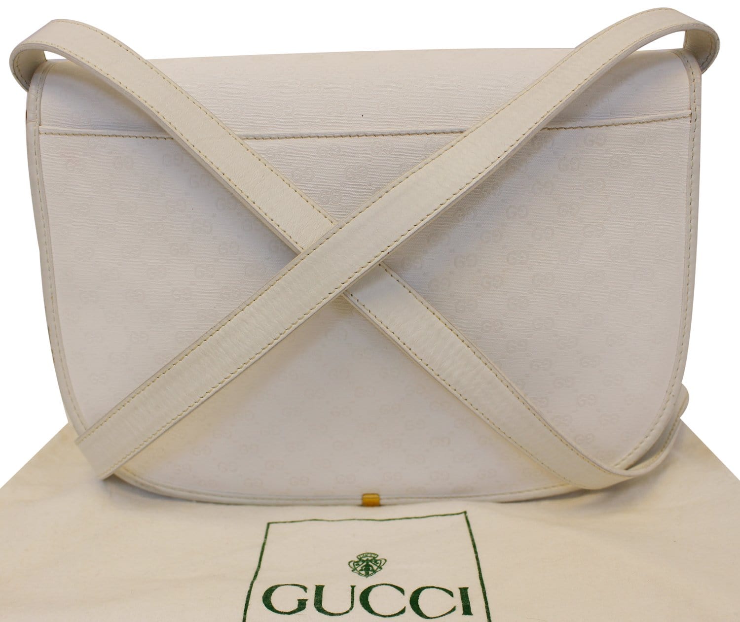 Gucci, Bags, Authentic Vintage Gucci Crossbody Beige White Monogram 8s