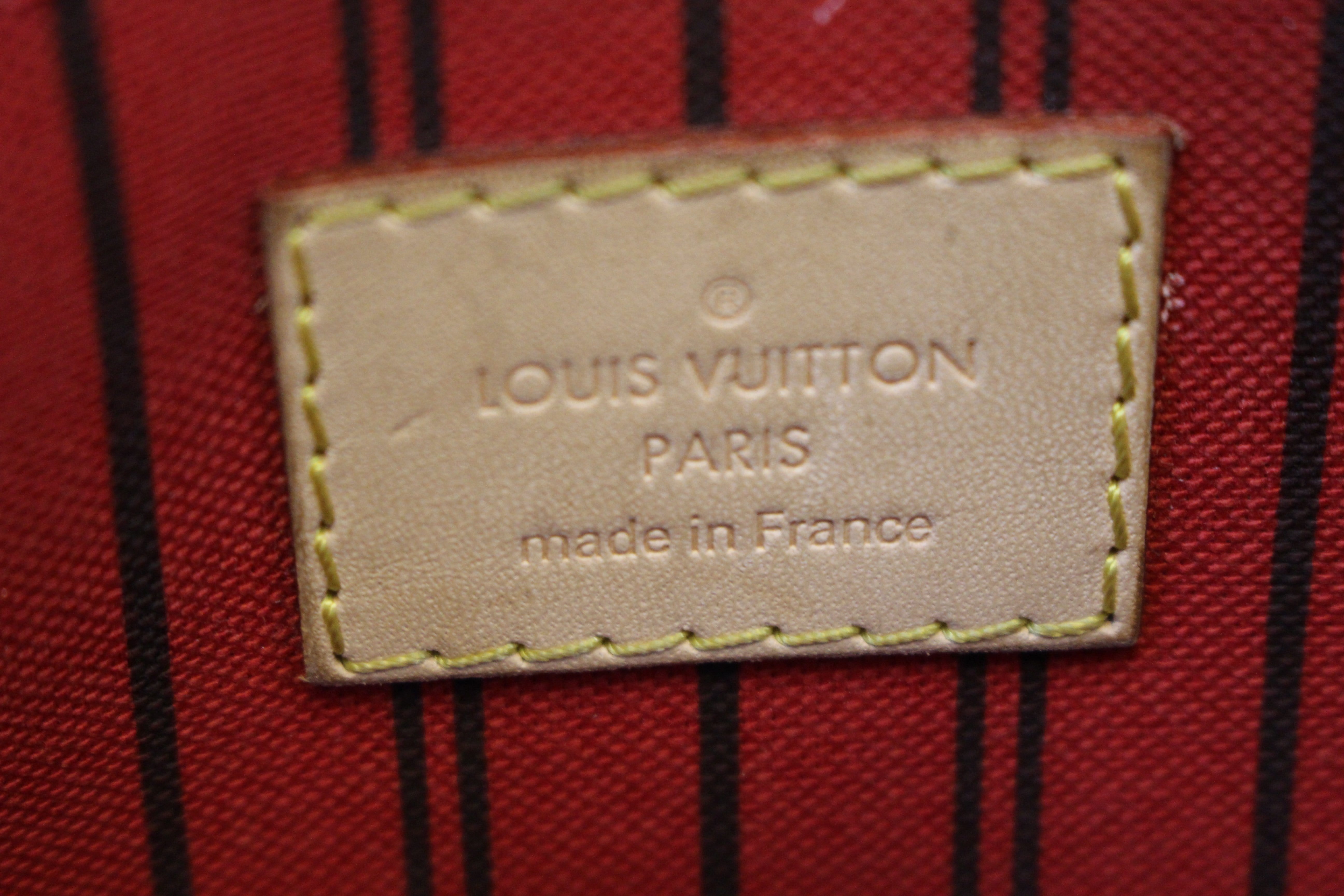 Louis Vuitton Burgundy Red Monogram Since 1854 Neverfull Pochette Wristlet  For Sale at 1stDibs  lv neverfull monogram, louis vuitton neverfull serial  number location, 1854 burgundy louis vuiton neverfull