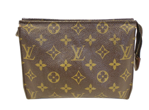 LOUIS VUITTON Monogram Canvas Toiletry Pouch 19 Cosmetics Pouch