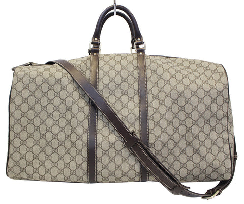 GUCCI GG Plus Large carry-on Duffle Shoulder Bag 206500