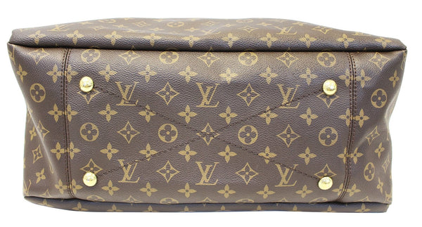 Louis Vuitton Artsy MM Monogram Canvas Tote Handbag- bottom view