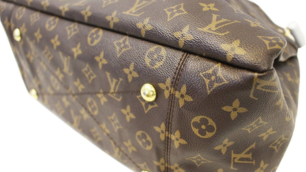 Louis Vuitton Artsy MM Monogram Canvas Tote Handbag leather