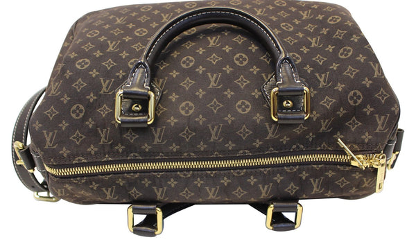 LOUIS VUITTON Ebene Mini Lin Speedy 30 Bandouliere Satchel Bag