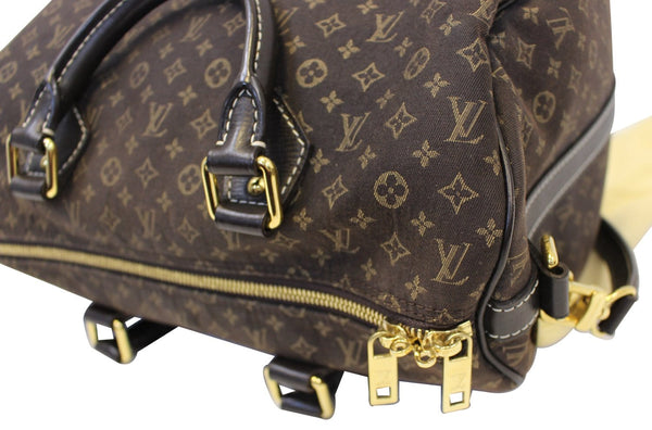 LOUIS VUITTON Ebene Mini Lin Speedy 30 Bandouliere Satchel Bag