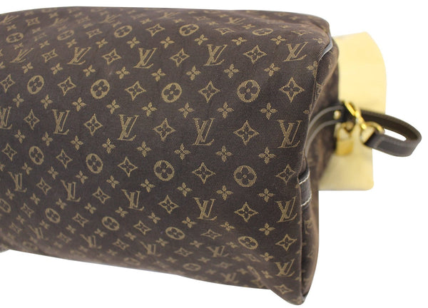 LOUIS VUITTON Ebene Mini Lin Speedy 30 Bandouliere Satchel Bag