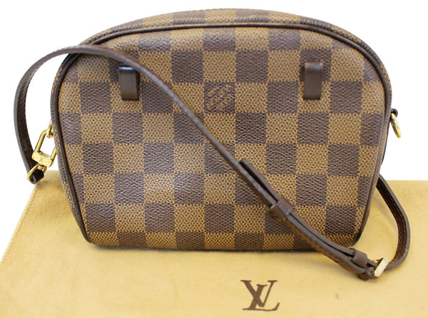 LOUIS VUITTON Damier Ebene Pochette Ipanema Shoulder Crossbody Bag