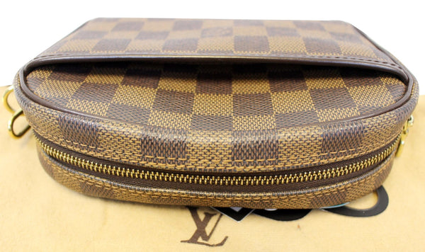 LOUIS VUITTON Damier Ebene Pochette Ipanema Shoulder Crossbody Bag