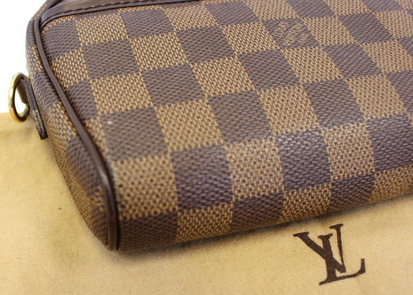 LOUIS VUITTON Damier Ebene Pochette Ipanema Shoulder Crossbody Bag