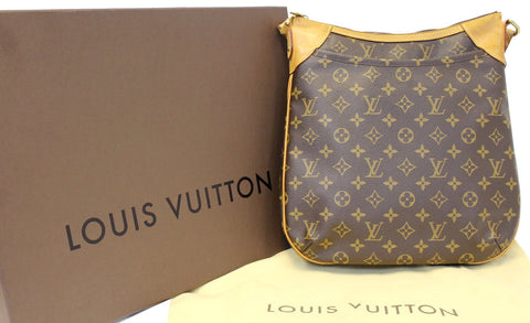 LOUIS VUITTON Monogram Brown Odeon MM Shoulder Crossbody Bag